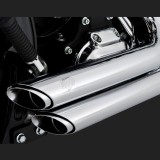 VANCE HINES SHORTSHOTS STAGGERED CHROME EXHAUST FOR HARLEY SOFTAIL 86-11- DETAIL 2