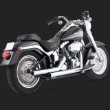 VANCE HINES STRAIGHTSHOTS CHROME EXHAUST FOR HARLEY SOFTAIL 00-11