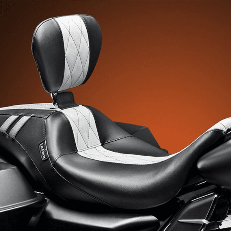 LE PERA OUTCAST GT SEAT WITH BACKREST HARLEY TOURING 08-19