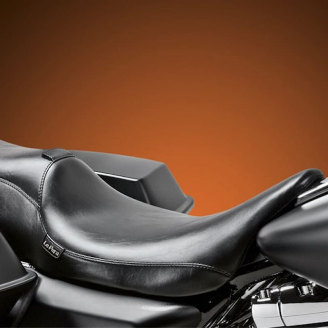 LE PERA SILHOUETTE SMOOTH 2 UP SEAT WITH BACKREST HARLEY TOURING 08-21 - REMOVED BACKREST