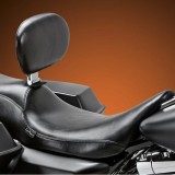 LE PERA SILHOUETTE SMOOTH 2 UP SEAT WITH BACKREST HARLEY TOURING 08-21