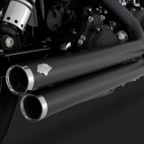 VANCE HINES BIG SHOTS STAGGERED BLACK EXHAUST DYNA 06-11 - DETAILS