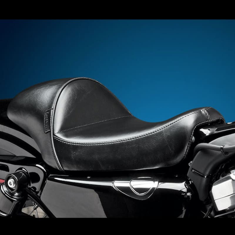 SELLA LE PERA STUBS CAFE SOLO SMOOTH SEAT HARLEY SPORTSTER 2004-2020