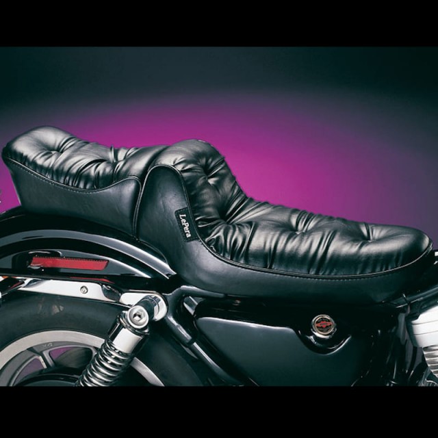 LE PERA REGAL TWO UP PLUSH PILLOW SEAT HARLEY SPORTSTER XL 86-03
