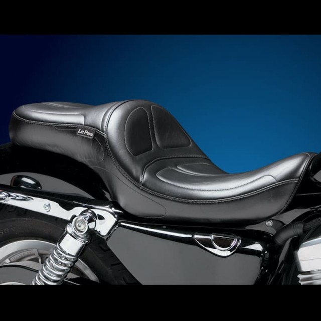LE PERA MAVERICK TWO UP SMOOTH SEAT HARLEY SPORTSTER XL 04-19 4,5 TANK