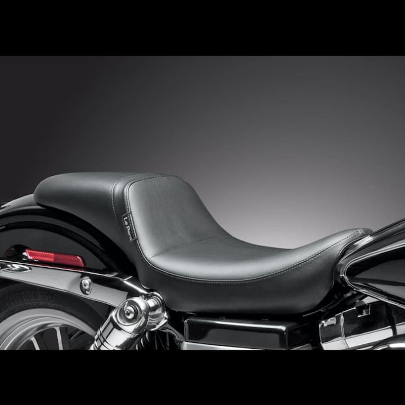Le Pera L-828 Smooth Black Daytona Sport Low Profile Solo Seat Harley FXR 82-00