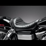 LE PERA STUBS CAFE PLEATED SOLO SEAT HARLEY DYNA