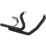 S&S POWER TUNE DUAL BLACK HEADPIPES HARLEY TOURING