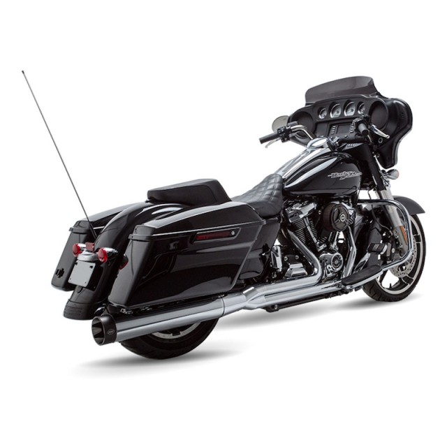 S&S SIDEWINDER 2-IN-1 CHROME EXHAUST SYSTEM HARLEY TOURING