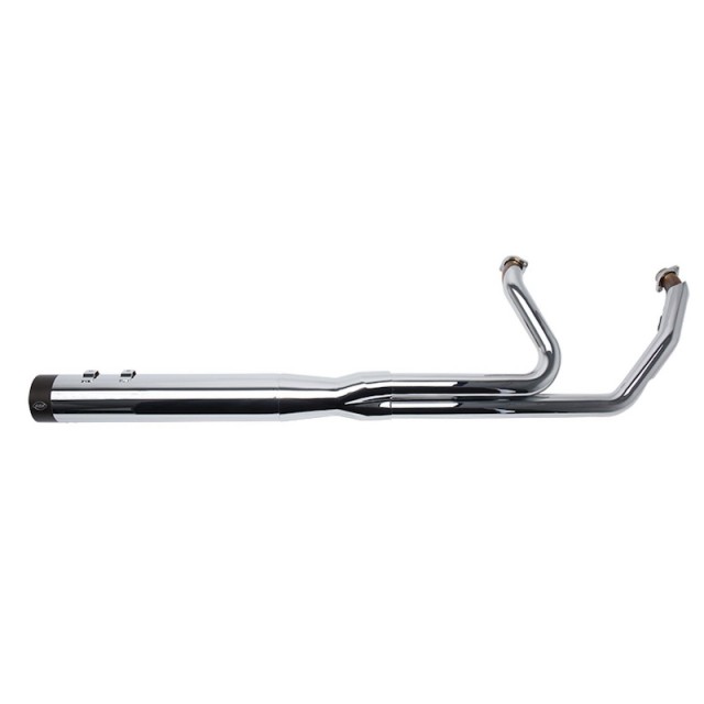 S&S SIDEWINDER 2-IN-1 CHROME EXHAUST SYSTEM HARLEY TOURING - VIEW