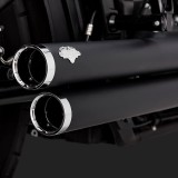 VANCE & HINES BIG SHOTS STAGGERED BLACK EXHAUST HARLEY SOFTAIL 2018-2021 - DETAIL