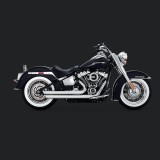 VANCE & HINES BIG SHOTS STAGGERED CHROME EXHAUST HARLEY SOFTAIL 2018-2021 - SIDE