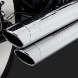 VANCE & HINES BIG SHOTS STAGGERED CHROME EXHAUST HARLEY SOFTAIL 2018-2021 - DETAIL