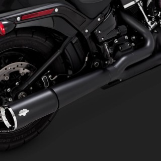 VANCE & HINES PRO PIPE BLACK EXHAUST FOR HARLEY SOFTAIL 2018-2020