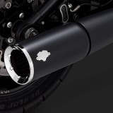 VANCE & HINES PRO PIPE BLACK EXHAUST FOR HARLEY SOFTAIL 2018-2021 - DETAIL