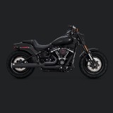 VANCE & HINES PRO PIPE BLACK EXHAUST FOR HARLEY SOFTAIL 2018-2021 - SIDE