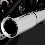 VANCE & HINES PRO PIPE CHROME EXHAUST FOR HARLEY SOFTAIL 2018-2021 - DETAIL