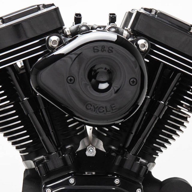 S&S MINI STEALTH TEARDROP BLACK AIR FILTER FOR HARLEY TOURING 2017-2020 - ZOOM