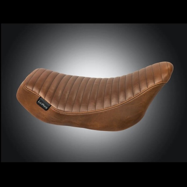 LE PERA STREAKER PLEATED SOLO SEAT BROWN HARLEY TOURING 2008-2021