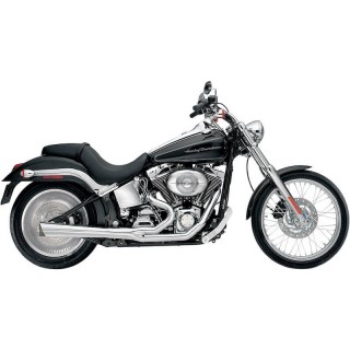 SUPERTRAPP SUPERMEG 2-IN-1 CHROME EXHAUST FOR HARLEY SOFTAIL 2012-2017