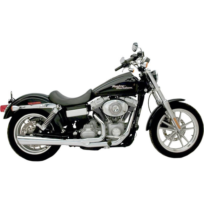 SUPERTRAPP SUPERMEG 2-IN-1 CHROME EXHAUST FOR HARLEY DYNA 2012-2017