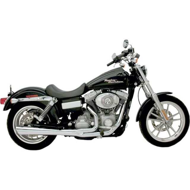 SUPERTRAPP SUPERMEG 2-IN-1 CHROME EXHAUST FOR HARLEY DYNA 2006-2011