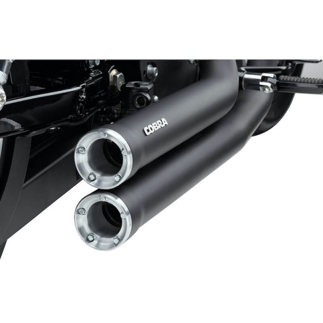 COBRA SPEEDSTER SHORT 909 RPT BLACK EXHAUST FOR HARLEY SPORTSTER XL 2014-2020 - ZOOM