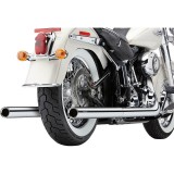 COBRA TRUE DUALS 2-IN-2 CHROME EXHAUST FOR HARLEY SOFTAIL 2012-2017 - DETAIL