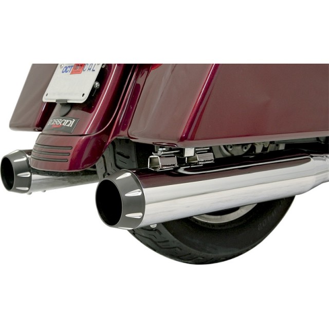 FLUTED BLACK END CAP FOR BASSANI XHAUST MUFFLERS