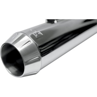FLUTES POLISHED END CAP FOR BASSANI XHAUST MUFFLERS
