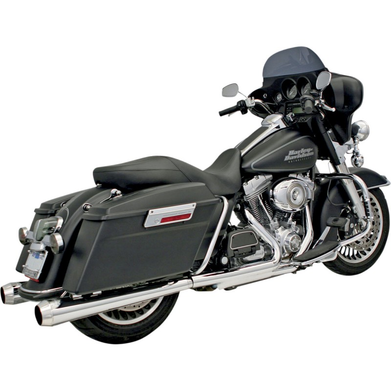 4" Megaphone Dual Exhaust Mufflers Slip-on For Harley Touring Street Glide 95-16 