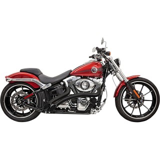 BASSANI XHAUST RADIAL SWEEPERS BLACK EXHAUST HARLEY SOFTAIL 2000-2017