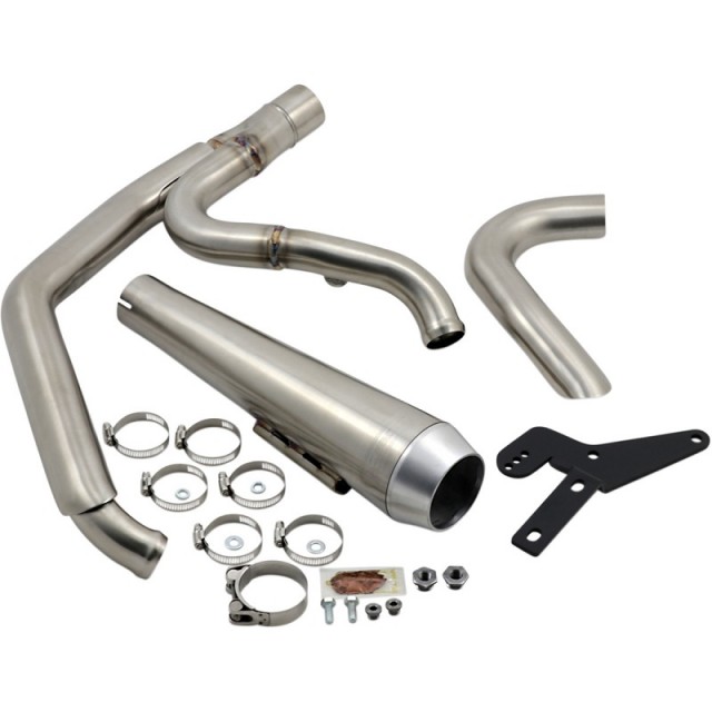 BASSANI XHAUST ROAD RAGE III 2 INTO 1 EXHAUST SOFTAIL SPORT GLIDE 2018-2021 - COMPONENTS