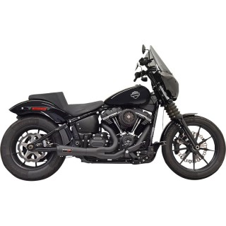 BASSANI XHAUST ROAD RAGE THE RIPPER 2 INTO 1 SHORT BLACK EXHAUST SOFTAIL 18-21