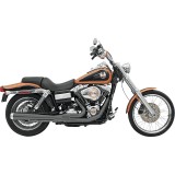 BASSANI XHAUST ROAD RAGE 2 IN 1 LONG BLACK EXHAUST HARLEY DYNA 2006-2017