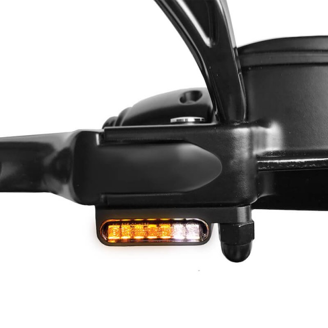 HEINZ BIKES FRONT LED TURN SIGNALS WITH POSITION LIGHTS FOR HARLEY TOURING 2009-2013 - HANDLEBAR
