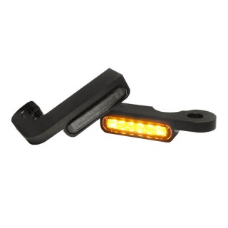 HEINZ BIKES BLACK FRONT LED TURN SIGNALS FOR HARLEY TOURING 99-08 CABLE CLUTCH