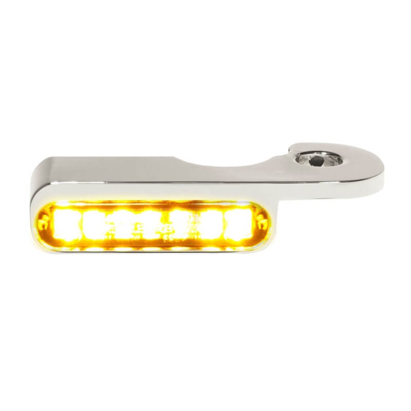 HEINZ BIKES CHROME FRONT LED TURN SIGNALS FOR SOFTAIL BREAKOUT 2013-2014 HYDRAULIC CLUTCH