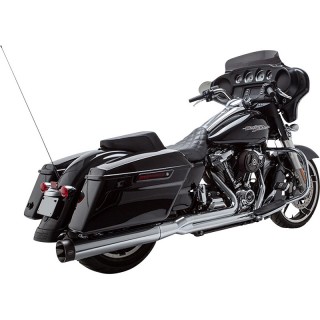 S&S SIDEWINDER 2-IN-1 CHROME EXHAUST WITH HIGH-FLOW CONVERTER HARLEY TOURING 17-21