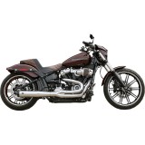 S&S SUPERSTREET 2-IN-1 CHROME EXHAUST SYSTEM HARLEY SOFTAIL KING-FAT BOY-BREAKOUT 18-20 - SIDE