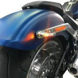 HEINZ BIKES MATTE CHROME REAR WINGLETS 3IN1 LED TURN SIGNALS HARLEY LIVEWIRE 2021-2022 - INSTALLED