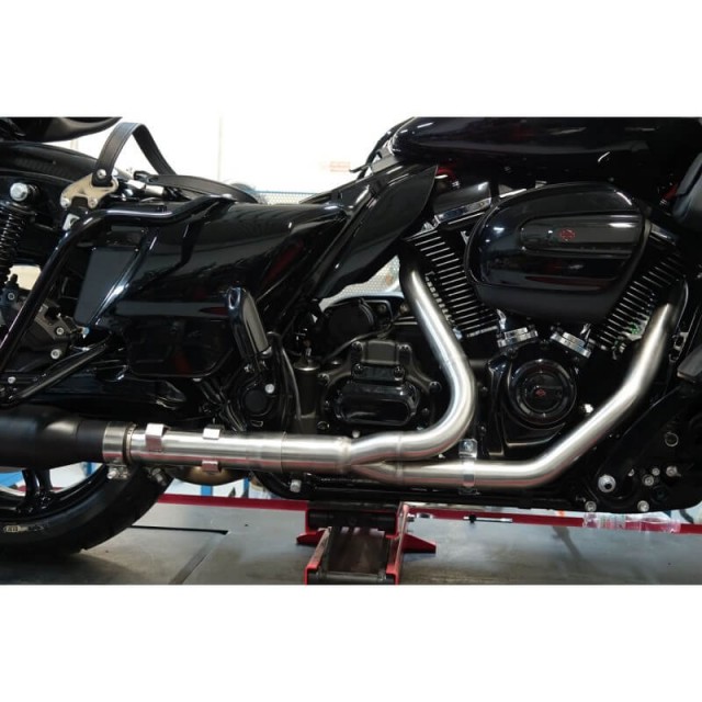 ER EXHAUST 2 IN 1 INOX HEAD PIPES WITHOUT CATALYST HARLEY TOURING FROM 2021 - MOTORCYCLE