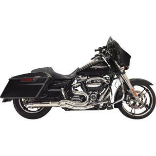 BASSANI XHAUST ROAD RAGE II 2 IN 1 HOT ROD TURNOUT CHROME EXHAUST TOURING 17-20