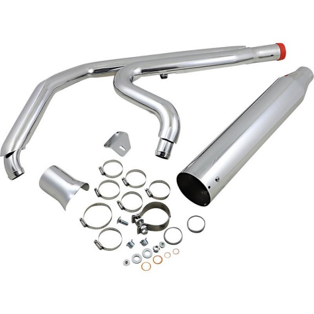 SCARICHI KHROME WERKS 2 IN 1 COLLETTORI A TRE-STEP CROMATI HARLEY TOURING 17-22 - KIT