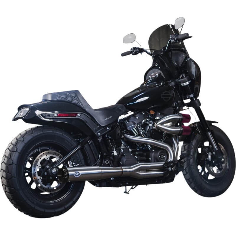 S&S SUPERSTREET 2-IN-1 STAINLESS STEEL EXHAUST SYSTEM HARLEY SOFTAIL 2018-2021
